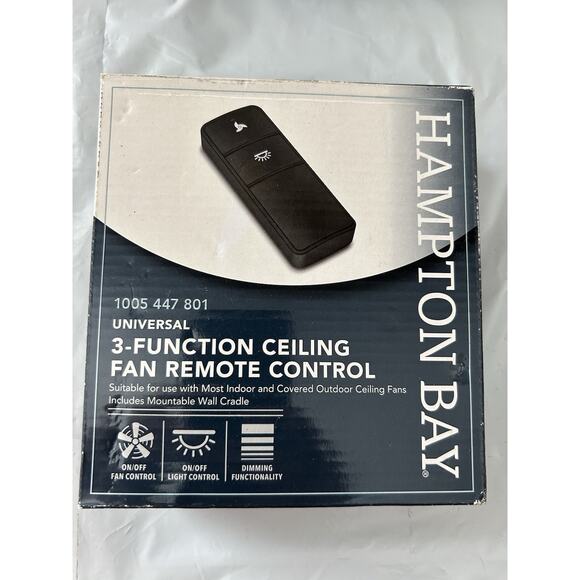 Hampton Bay UNIVERSAL 3-speed Ceiling Fan Remote Control - Picture 1 of 8